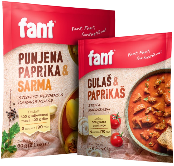 Fant gulaš & paprikaš i Fant punjena paprika & sarma