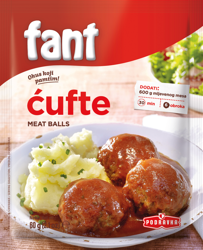 Fant seasoning mix for meat balls Fant